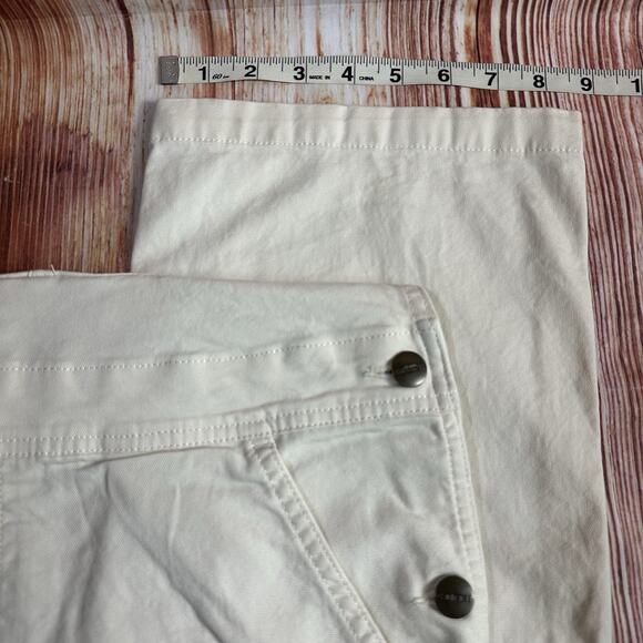 Carhartt LOOSE FIT Size Small 4-6 Canvas Denim Jean Overalls Bibs Pants Knee Pad - Picture 8 of 11